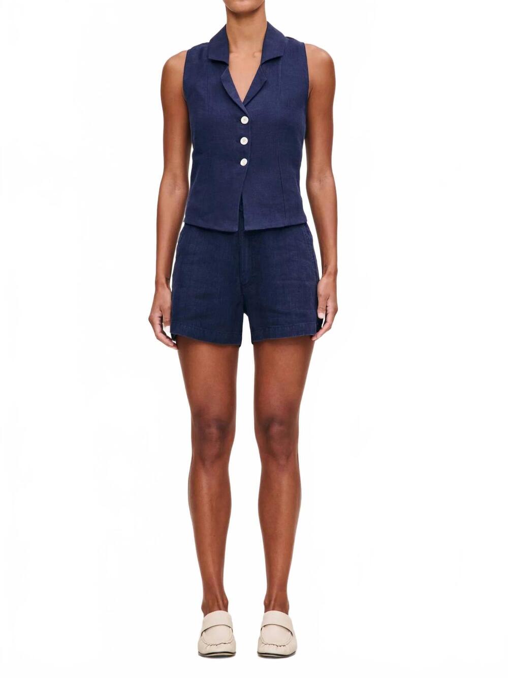 NEW DL1961 - WOMEN'S taylor ultra high rise short in bright navy